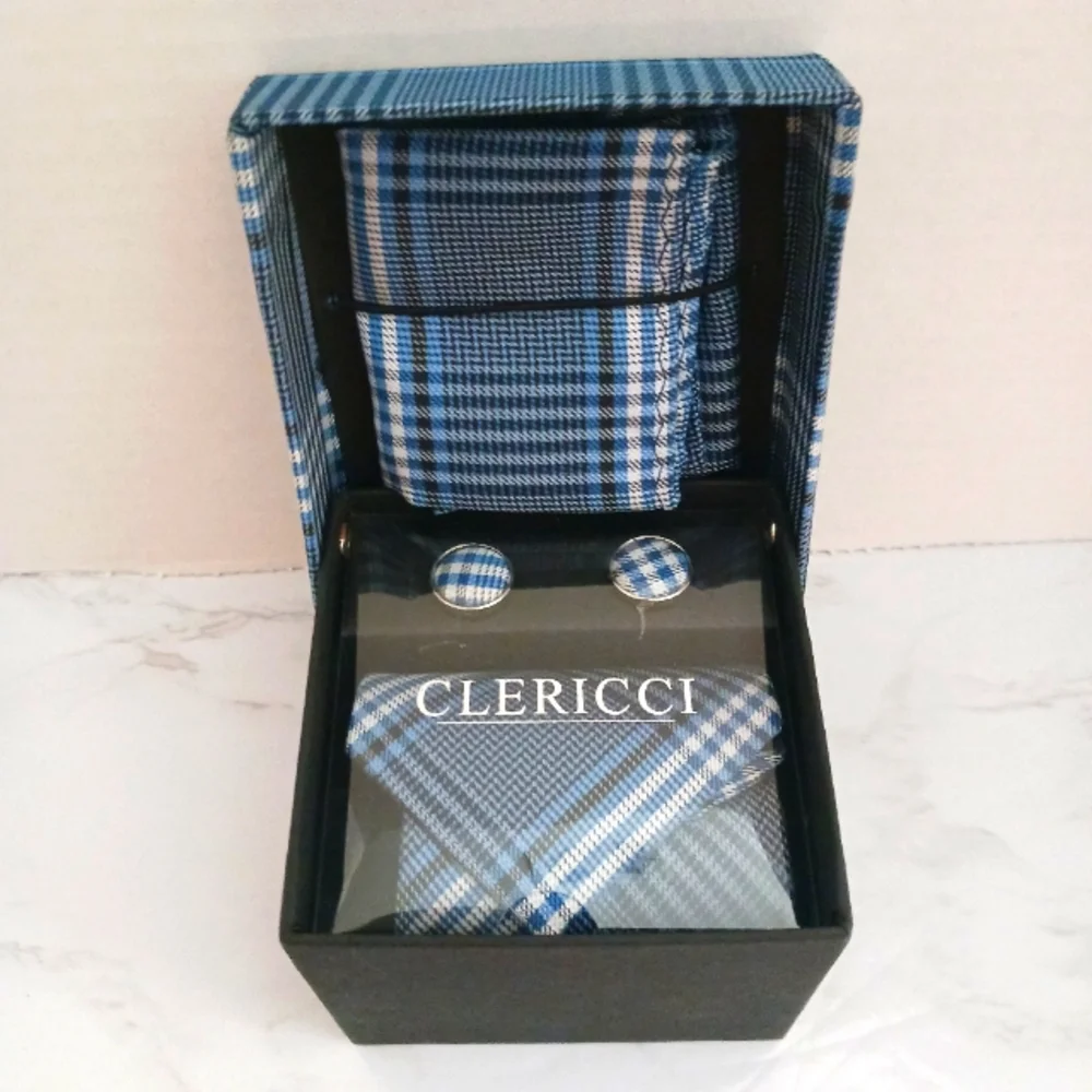 Clericci Gift Set - Tie Hankie & Cuff Links
